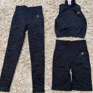 3 piece Adapt Animal Gymshark set